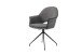 Stuhl >DALLAS< 2er-Set in Grau/Schwarz 63 x 87 x 56 cm (BxHxT)