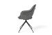 Stuhl >DALLAS< 2er-Set in Grau/Schwarz 63 x 87 x 56 cm (BxHxT)