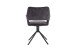 Stuhl >ELEONORE< 2er-Set in Anthrazit aus Vintage Samtstoff 57x84x61 cm (BxHxT)
