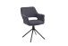 Stuhl >ELEONORE< 2er-Set in Dunkelgrau aus Bouclè 57 x 84 x 61 cm (BxHxT)