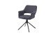 Stuhl >ELEONORE< 2er-Set in Dunkelgrau aus Bouclè 57 x 84 x 61 cm (BxHxT)