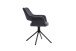 Stuhl >ELEONORE< 2er-Set in Dunkelgrau aus Bouclè 57 x 84 x 61 cm (BxHxT)