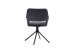 Stuhl >ELEONORE< 2er-Set in Dunkelgrau aus Bouclè 57 x 84 x 61 cm (BxHxT)