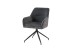 Stuhl >JACKY< 2er-Set in Anthrazit aus Vintage Velvet 62 x  87 x 56 cm (BxHxT)