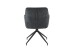 Stuhl >JACKY< 2er-Set in Anthrazit aus Vintage Velvet 62 x  87 x 56 cm (BxHxT)