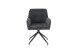 Stuhl >JACKY< 2er-Set in Anthrazit aus Vintage Velvet 62 x  87 x 56 cm (BxHxT)