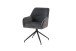 Stuhl >JACKY< 2er-Set in Anthrazit aus Vintage Velvet 62 x  87 x 56 cm (BxHxT)