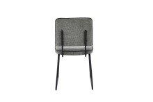 Kufenstuhl >LIAM< 4er Set in Grau aus Webstoff 45 x 83 x 61 cm (BxHxT)
