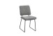 Kufenstuhl >LIAM< 4er Set in Grau aus Webstoff 45 x 83 x 61 cm (BxHxT)