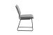 Kufenstuhl >LIAM< 4er Set in Grau aus Webstoff 45 x 83 x 61 cm (BxHxT)