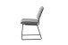 Kufenstuhl >LIAM< 4er Set in Grau aus Webstoff 45 x 83 x 61 cm (BxHxT)