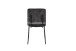 Kufenstuhl >LIAM< 4er Set in Anthrazit aus Vintage Samtstoff 45x83x61 cm (BxHxT)