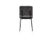 Kufenstuhl >LIAM< 4er Set in Anthrazit aus Vintage Samtstoff 45x83x61 cm (BxHxT)