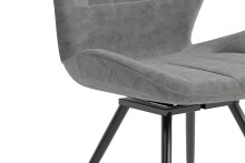 Stuhl >MANHATTAN< 2er-Set in Grau aus Mikrofaser 51 x 87 x 55 cm (BxHxT)