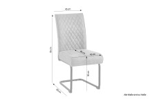 Schwinger, 2er-Set >MARIA-XXL< in Anthrazit aus Vintage 45 x 95 x 60 cm (BxHxT)