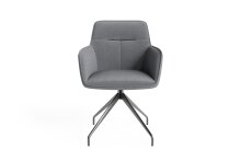 Stuhl >MEMPHIS< 2er-Set in Grau 62 x 96 x 60 cm (BxHxT)