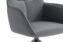 Stuhl >MEMPHIS< 2er-Set in Grau 62 x 96 x 60 cm (BxHxT)