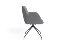 Stuhl >MEMPHIS< 2er-Set in Grau 62 x 96 x 60 cm (BxHxT)