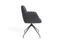 Stuhl >MEMPHIS< 2er-Set in Anthrazit 62 x 96 x 60 cm (BxHxT)