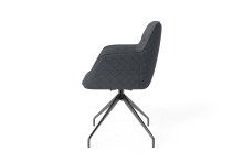 Stuhl >MEMPHIS< 2er-Set in Anthrazit 62 x 96 x 60 cm (BxHxT)