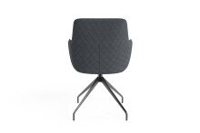 Stuhl >MEMPHIS< 2er-Set in Anthrazit 62 x 96 x 60 cm (BxHxT)