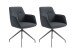 Stuhl >MEMPHIS< 2er-Set in Anthrazit 62 x 96 x 60 cm (BxHxT)