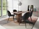 Stuhl >NAYLA< 2er-Set in Schwarz aus Samtstoff 51 x 81,5 x 60 cm (BxHxT)