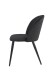 Stuhl >NAYLA< 2er-Set in Schwarz aus Samtstoff 51 x 81,5 x 60 cm (BxHxT)