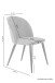 Stuhl >NAYLA< 2er-Set in Schwarz aus Samtstoff 51 x 81,5 x 60 cm (BxHxT)