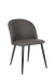 Stuhl >NAYLA< 2er-Set in Dunkelgrau aus Webstoff 51 x 81,5 x 60 cm (BxHxT)