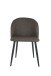 Stuhl >NAYLA< 2er-Set in Dunkelgrau aus Webstoff 51 x 81,5 x 60 cm (BxHxT)