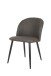 Stuhl >NAYLA< 2er-Set in Dunkelgrau aus Webstoff 51 x 81,5 x 60 cm (BxHxT)