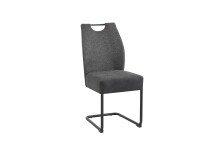 Schwinger, 2er-Set >PETER< in Anthrazit aus Webstoff 45 x 94 x 54 cm (BxHxT)