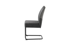 Schwinger, 2er-Set >PETER< in Anthrazit aus Webstoff 45 x 94 x 54 cm (BxHxT)