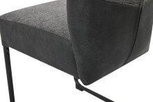 Schwinger, 2er-Set >PETER< in Anthrazit aus Webstoff 45 x 94 x 54 cm (BxHxT)
