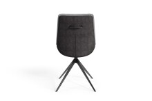 Stuhl >PHOENIX< 2er-Set in Hellgrau aus Mikrofaser 50 x 88 x 62 cm (BxHxT)