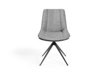 Stuhl >PHOENIX< 2er-Set in Hellgrau aus Mikrofaser 50 x 88 x 62 cm (BxHxT)