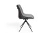 Stuhl >PHOENIX< 2er-Set in Hellgrau aus Mikrofaser 50 x 88 x 62 cm (BxHxT)