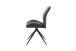 Stuhl >SNAP< 2er-Set in Anthrazit aus Bouclè-Vintagestoff 46x87x55 cm (BxHxT)