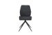 Stuhl >SNAP< 2er-Set in Anthrazit aus Bouclè-Vintagestoff 46x87x55 cm (BxHxT)