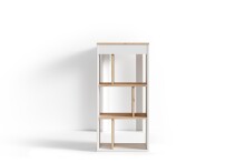Bartisch >MOBY< in Weiß/Eiche-Optik 110 x 104 x 50 cm (BxHxT)