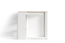 Bartisch >MOBY< in Weiß/Eiche-Optik 110 x 104 x 50 cm (BxHxT)
