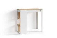 Bartisch >MOBY< in Weiß/Eiche-Optik 110 x 104 x 50 cm (BxHxT)