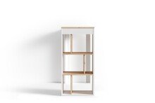 Bartisch >MOBY< in Weiß/Eiche-Optik 110 x 104 x 50 cm (BxHxT)
