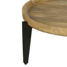 Couchtisch >MILA< aus Mangoholz 75 x 34 x 75 cm (BxHxT)