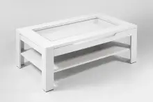 Couchtisch >RALPH< in Weiß 110 x 43 x 67 cm...