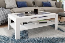 Couchtisch >RALPH< in Weiß 110 x 43 x 67 cm (BxHxT)