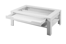 Couchtisch >RALPH< in Weiß 110 x 43 x 67 cm (BxHxT)