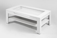 Couchtisch >RALPH< in Weiß 110 x 43 x 67 cm (BxHxT)
