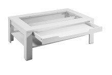Couchtisch >RALPH< in Weiß 110 x 43 x 67 cm (BxHxT)